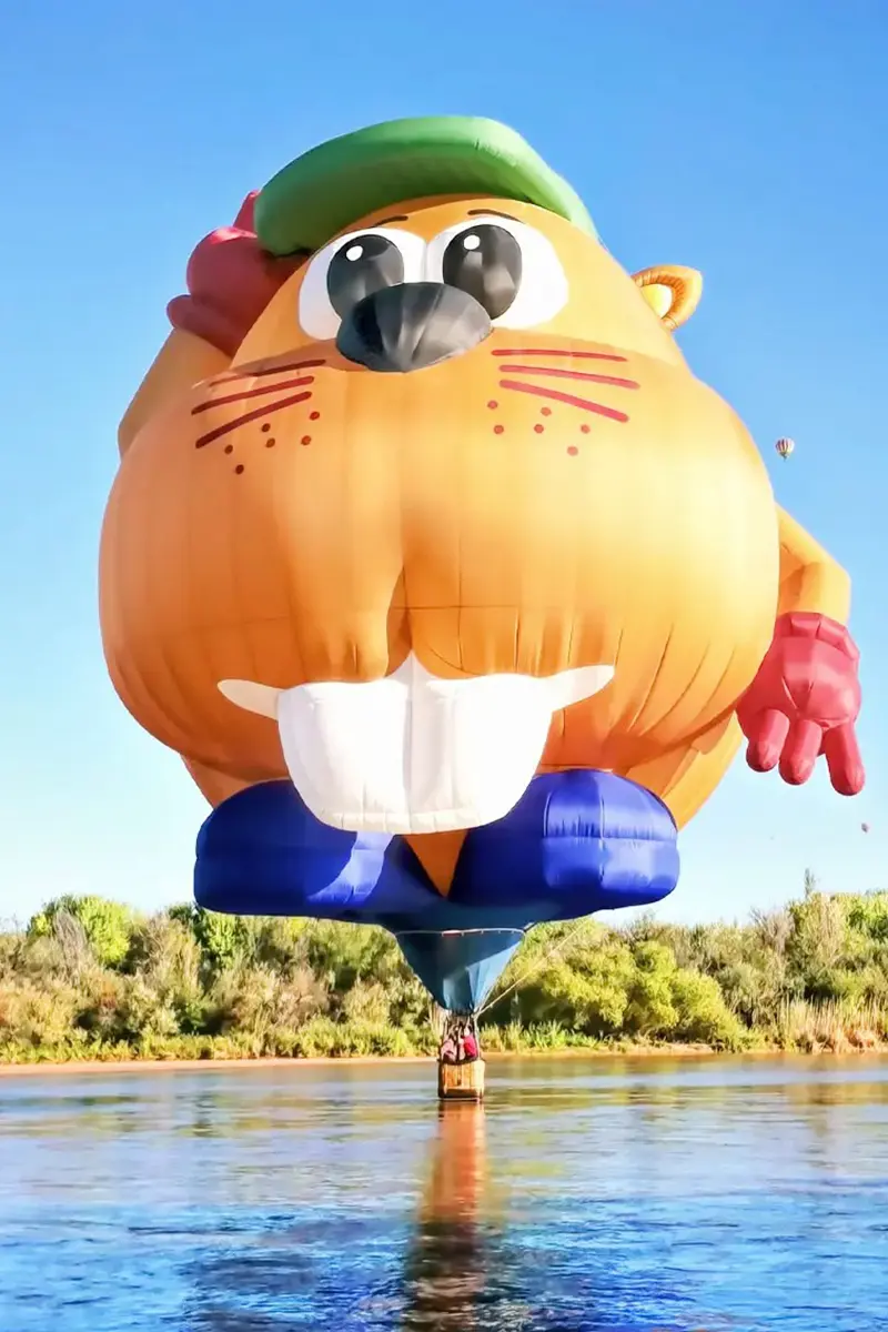 Bud E Beaver Shaped Hot Air Balloon Shape